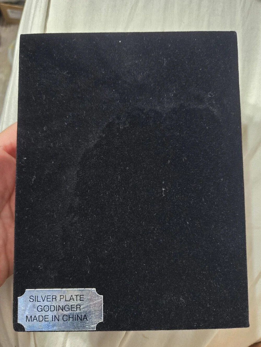 Vintage Godinger Satin Rose silver-plated mini photo album holds 100 4x6 NIB